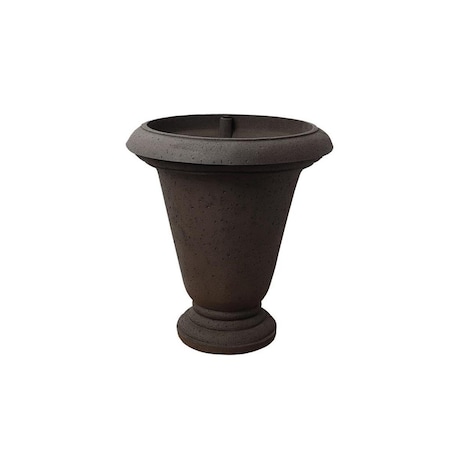 Algreen 25 in. Crete Urn Self-watering Planter, Brownstone 89310